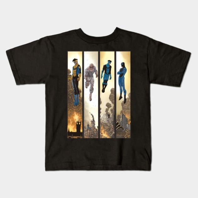 invincible comic strip Kids T-Shirt by super villain